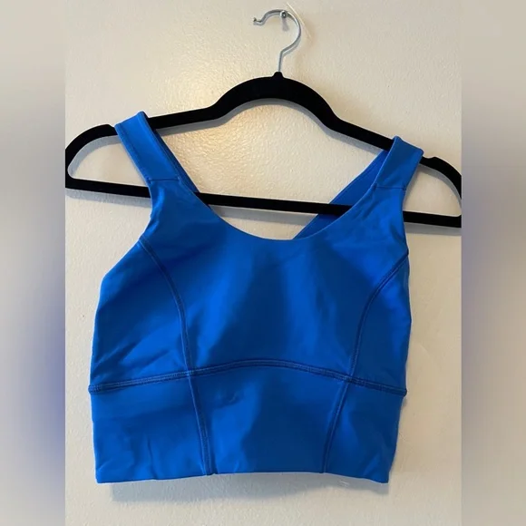 Lululemon Beat The Heat Bra Pipe Dream Blue Size 6 - Picture 4 of 11